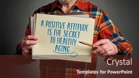  Presentation with positive attitude - Slide set featuring positive-attitude-is-the-secret background and a tawny brown colored foreground