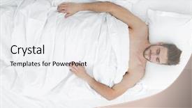  Presentation with man on top of mountain - Presentation having positive attitude relationship - young man relaxation background and a  colored foreground