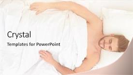  Presentation with relaxation - Presentation theme having positive attitude relationship - young man relaxation background and a  colored foreground