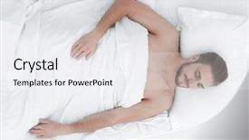  Presentation with man on top of mountain - Theme enhanced with positive attitude relationship - young man relaxation background and a white colored foreground