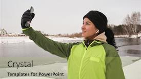  Presentation with black women beautiful woman - Slide deck consisting of positive-beautiful-woman-in-ear background and a yellow colored foreground