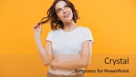  Presentation with lactation young woman breastfeeding - Cool new presentation design with brain happy - photo of thinking cute young backdrop and a gold colored foreground