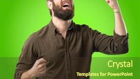  Presentation with green power - Audience pleasing slides consisting of positive emotions celebrates new job backdrop and a tawny brown colored foreground