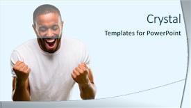  Presentation with american energy - PPT layouts having positive emotions celebrates new job background and a sky blue colored foreground