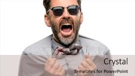  Presentation with power energy - PPT theme having positive emotions celebrates new job background and a mint green colored foreground