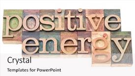  Presentation with energy - Amazing slide set having positive energy typography - isolated text backdrop and a  colored foreground
