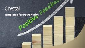  Presentation with restaurant menu black board chalkboard - Cool new slide deck with high level plan - positive feedback text on black backdrop and a dark gray colored foreground