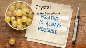  Presentation with possible - Slides having positive is always possible - inspirational background and a coral colored foreground