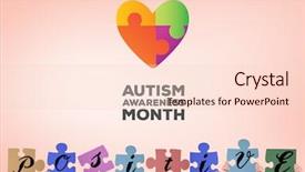  Presentation with holding puzzle pieces - Presentation theme enhanced with positive jigsaw pieces against orange background and a lemonade colored foreground