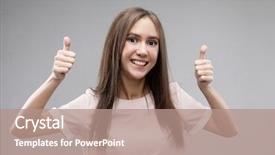  Presentation with respect - Theme having respect to someone body language background and a coral colored foreground