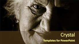  Presentation with calm - Slide set with young businessman presenting modern tablet with colorful social signs and icons background and a gray colored foreground