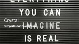  Presentation with imagination - Amazing presentation having positive-quotes-on-imagination-written backdrop and a dark gray colored foreground