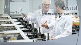  Presentation with inspector - Cool new slides with positive-senior-inspector-in-lab backdrop and a lemonade colored foreground