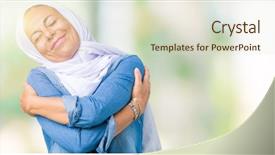  Presentation with confident love - Amazing theme having positive smiling confident self love backdrop and a soft green colored foreground