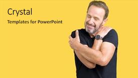  Presentation with self care - Slides consisting of positive smiling confident self background and a yellow colored foreground