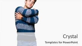  Presentation with self love - Slides consisting of positive smiling confident self background and a white colored foreground