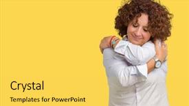 Presentation with self love - Cool new PPT layouts with positive smiling confident self backdrop and a yellow colored foreground
