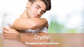  Presentation with confident love - Amazing presentation theme having positive smiling confident self backdrop and a coral colored foreground