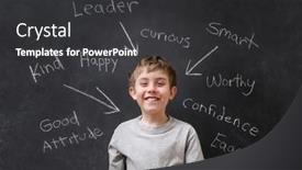  Presentation with positive words - Slide set featuring positive-words-instead-of-abusive background and a  colored foreground