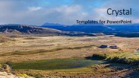  Presentation with private sector partnerships - Cool new presentation theme with possessions of a private hacienda backdrop and a  colored foreground