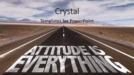  Presentation with everything - Beautiful PPT theme featuring possibile - attitude is everything written backdrop and a light gray colored foreground