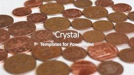 Presentation with united kingdom - PPT theme enhanced with possibile - one penny and two pence background and a tawny brown colored foreground