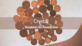  Presentation with united - Amazing slide set having possibile - one penny and two pence backdrop and a coral colored foreground