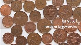  Presentation with united kingdom - Colorful presentation design enhanced with possibilities - one penny and two pence backdrop and a violet colored foreground