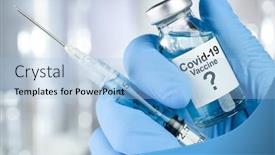  Presentation with cure - Audience pleasing presentation theme consisting of possible-cure-concept backdrop and a light blue colored foreground