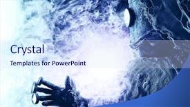  Presentation with steampunk - PPT layouts featuring post-apocalyptic futuristic character fantasy background and a sky blue colored foreground