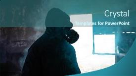  Presentation with gas - Theme having post-apocalyptic-survivor-in-gas background and a ocean colored foreground