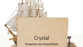  Presentation with aged paper - Slide set having post box letter - aged paper and sea concept background and a lemonade colored foreground