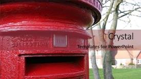  Presentation with next - PPT theme featuring post box letter - next collection tuesday background and a  colored foreground