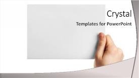  Presentation with white sheet - Presentation theme consisting of album format - male hand holding clean sheet background and a white colored foreground