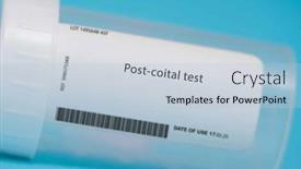  Presentation with cervical - PPT theme enhanced with post-coital-test-this-test background and a light blue colored foreground