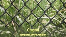  Presentation with grass waterfall - PPT theme enhanced with post harvest - prairie grass behind a fence background and a tawny brown colored foreground