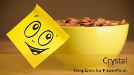  Presentation with post it note - Presentation theme featuring blur passengers waiting in airport terminal ready for travel background and a gray colored foreground