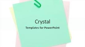  Presentation with paper clip notes - Amazing theme having post-it notes with clip backdrop and a cool aqua colored foreground