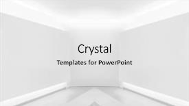  Presentation with gallery - Presentation design featuring post modern design - blank wall in gallery background and a white colored foreground