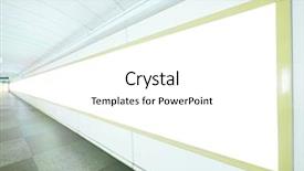  Presentation with long service award - Slides having post modern design - long blank billboard on wall background and a white colored foreground