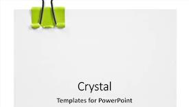  Presentation with note - Slide deck consisting of post note - blank white card with green background and a white colored foreground