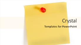  Presentation with note - Amazing PPT layouts having post notes - empty note paper backdrop and a yellow colored foreground