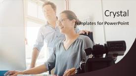  Presentation with video production - Cool new presentation theme with post production in a video backdrop and a lemonade colored foreground