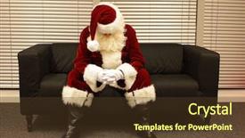  Presentation with traumatic disorder - Amazing PPT layouts having post traumatic stress disorder - sad and depressed santa claus backdrop and a tawny brown colored foreground