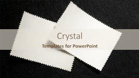  Presentation with postage - Amazing slide deck having postage-stamps-on-black-background backdrop and a sky blue colored foreground