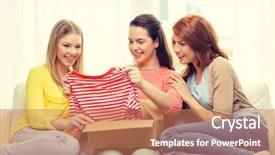  Presentation with transportation - Presentation theme having postal service - transportation post and friendship concept background and a coral colored foreground