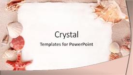  Presentation with postcard - Presentation with postcard from beach background and a pink colored foreground