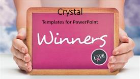  Presentation with pink sky - PPT theme featuring poster cancer - females hands showing pink board background and a  colored foreground