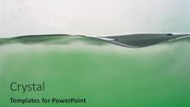  Presentation with poster - Cool new slide set with poster concept backdrop and a seafoam green colored foreground