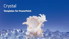  Presentation with poster - Beautiful presentation theme featuring poster-concept backdrop and a ocean colored foreground